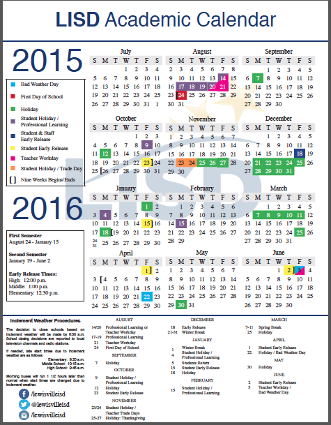 For Parents / Academic Calendar